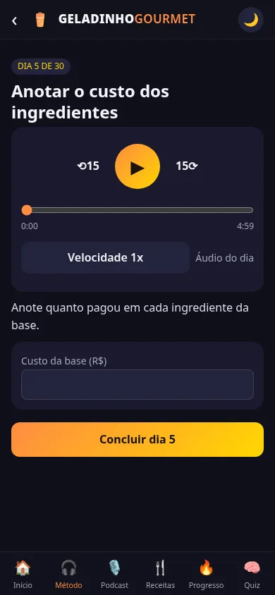 Método de 30 dias com áudio